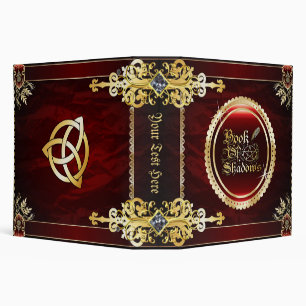 Classeur 🔮 Royal Rouge Médiéval Livre D'Ombres 🔮