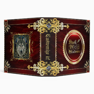 Classeur 🔮 Royal Rouge Médiéval Livre D'Ombres 🔮