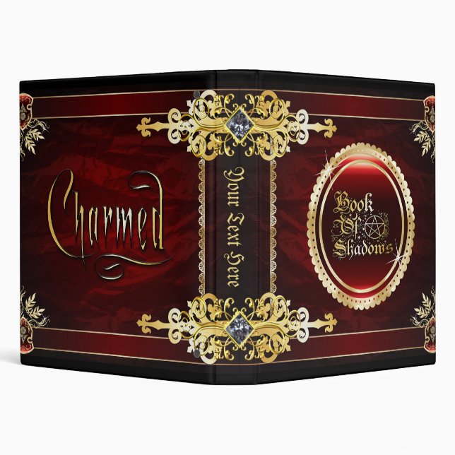 Classeur Royal Rouge Médiéval Witchcraft Livre D'Ombres (Arrière-plan)