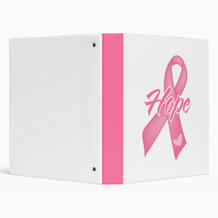 Classeur Ruban d'espoir - cancer du sein
