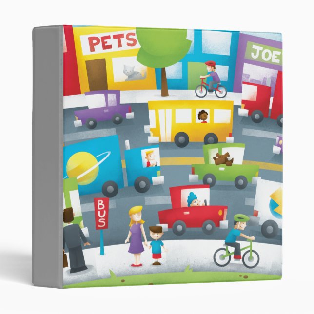 Classeur Rue de ville (Devant/Côté)