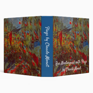 Classeur Rue Montorgueil aux drapeaux de Claude Monet
