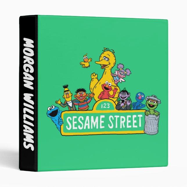 Classeur Rue Sésame | Ajouter Votre Nom (Devant/Côté)