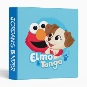 Classeur Rue Sésame   Badge Elmo & Tango