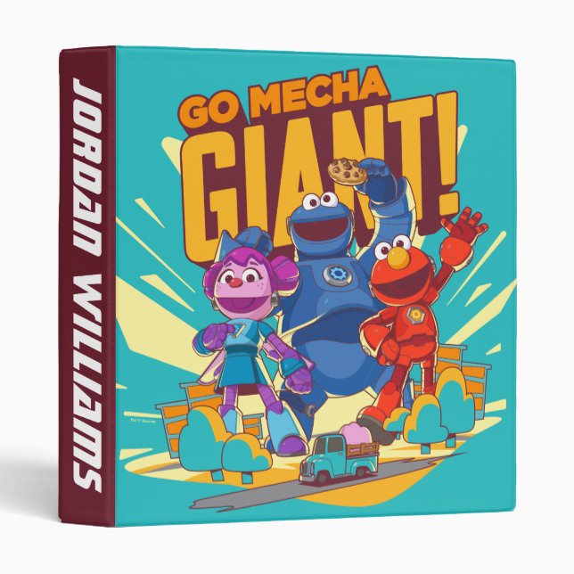 Classeur Rue Sésame | Mécaniciens | Ajouter Votre Nom (Devant/Côté)