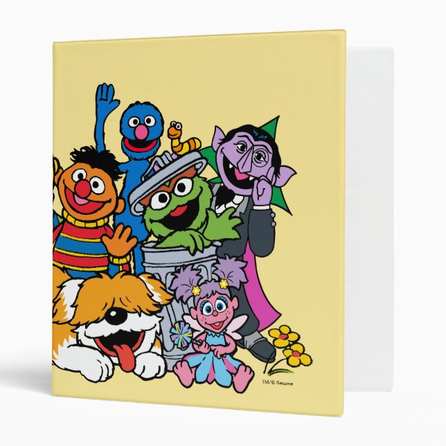 Classeur Rue Sésame | Portrait du groupe Pals sésame (Devant/intérieur)