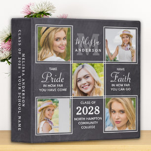 Classeur Rustic 5 Photo Collage Monogramme Graduate Scrapbo