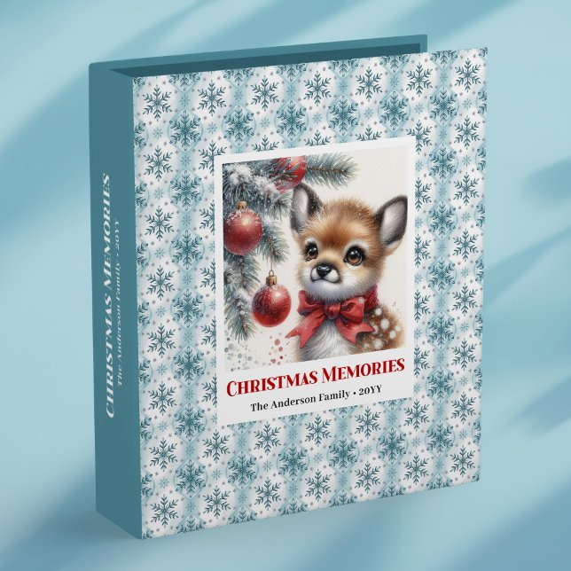Classeur Rustic baby deer snowy forest kids ring binder (Rustic baby deer snowy forest kids ring binder

)