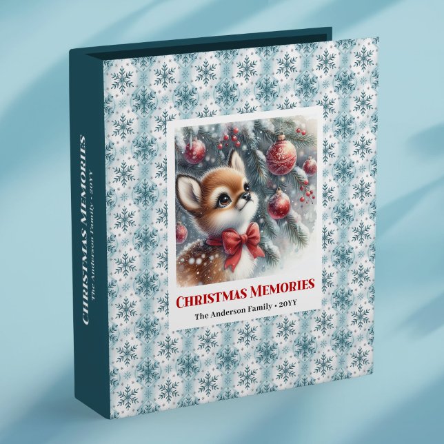 Classeur Rustic baby fawn christmas scene kids memory album (Rustic baby fawn christmas scene kids memory album

)