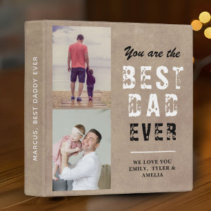 Classeur Rustic Best papa Family Photo Album