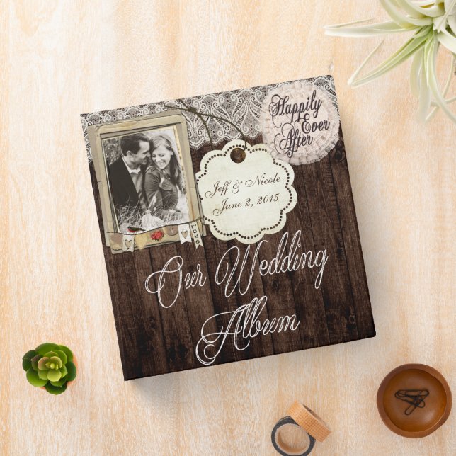 Classeur Rustic Country Couple Photo Mariage Album photo (In Situ)
