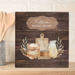 Classeur Rustic Country Farmhouse Baking Fournitures Recett