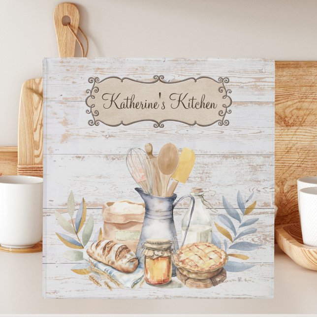 Classeur Rustic Country Farmhouse Baking Recette Livre de r (In situ)