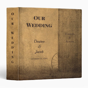 Classeur Rustic Country Wood Grange Vintage Western Mariage