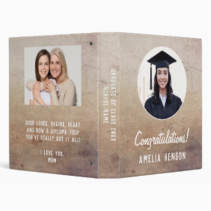 Classeur Rustic Félicitations Graduate 2 Album photo