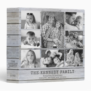 Classeur Rustic Wood 8 Photo Collage Famille Album photo