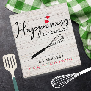 Classeur Rustic Wood Farmhouse Happiness est fait maison Re