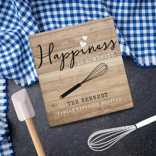 Classeur Rustic Wood Farmhouse Happiness est fait maison Re