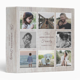 Classeur Rustic Wood Nom de famille Collage Instagram Keeps