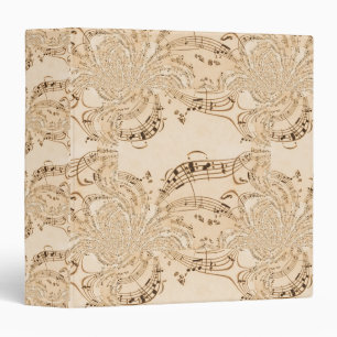 Classeur Rustique Antique Musical Notes
