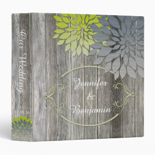 Classeur rustique de Barnwood de pétales de chaux