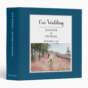 Classeur Rustique élégant bleu photo Album de mariage