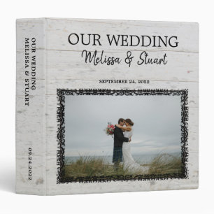 Classeur Rustique grange bois photo Album mariage