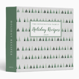 Classeur Rustique hiver Noël arbres vacances Recette