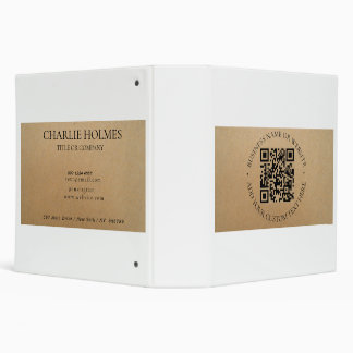 Classeur Rustique Kraft Moderne Élégant Professionnel 