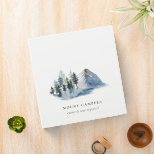 Classeur Rustique Pine des neiges Bois aquarelle Camping Mo