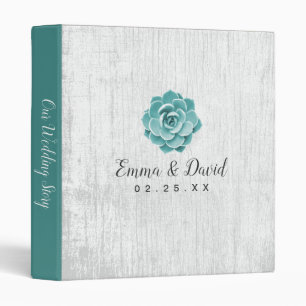 Classeur Rustique Succulent Floral Grange Bois Album de mar