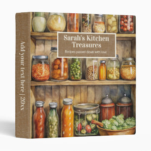 Classeur Rustique Vintage Héritage Pays Cuisine Recette