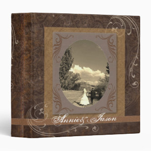 Classeur rustique western country steampunk mariage