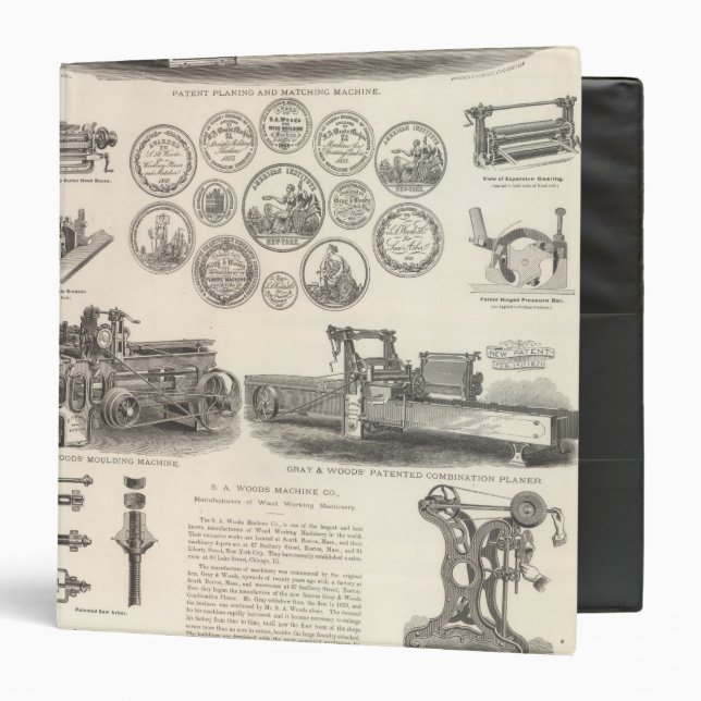 Classeur SA Woods Machine Company (Devant/Intérieur)