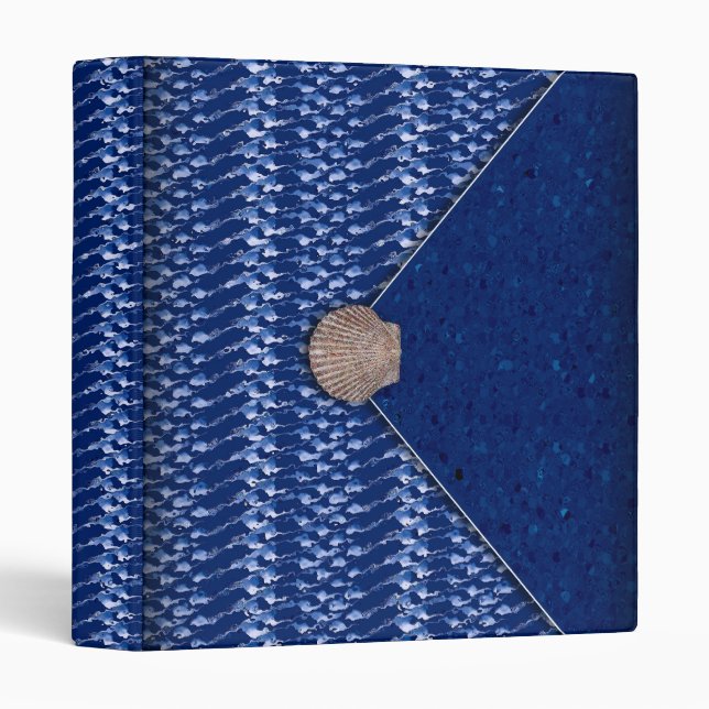 Classeur Sac de Clutch de Shell de mer (Devant/Côté)