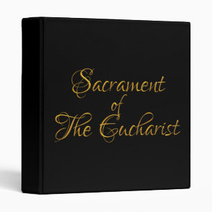Classeur Sacrament de The Eucharist Golden 3D
