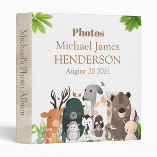 Classeur Safari Jungle Animaux Garçon Bébé Album photo