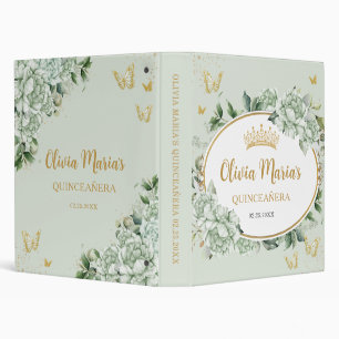 Classeur Sage Green Floral Papillons Quince Album photo