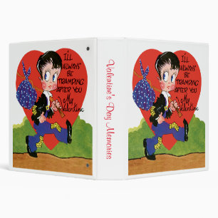 Classeur Saint-Valentin Rétro, Cœur de garçon vagabond vint