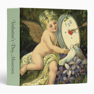 Classeur Saint-Valentin victorien, oiseaux de l'amour d'ang