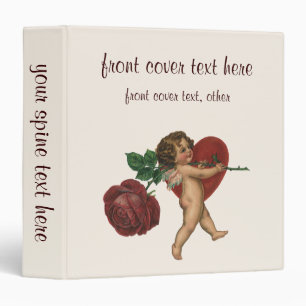 Classeur Saint Valentin Vintage Cherub et Rose Victorienne