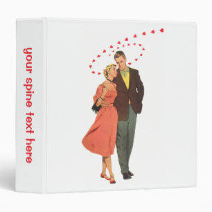 Classeur Saint Valentin vintage, Coeurs Romantiques Floatin