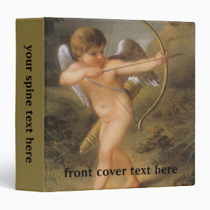 Classeur Saint-Valentin vintage, Cupidon avec arc et flèche