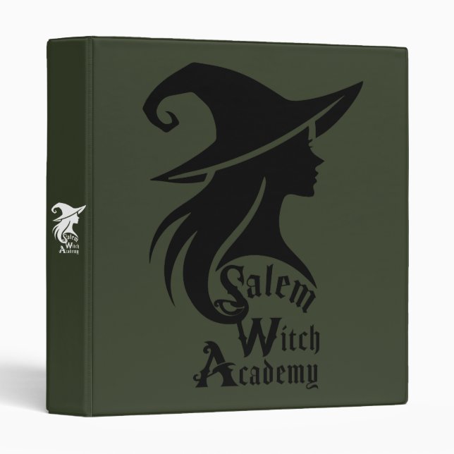 Classeur Salem Witch Academy Halloween Wiccan sorcières (Devant/Côté)