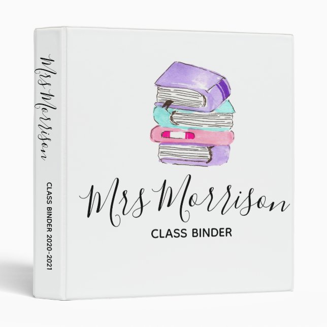 Classeur Salle de classe de l'enseignant.Cadeau de l'enseig (Devant/Côté)