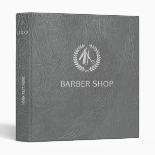 Classeur Salon de coiffure luxe argent aspect cuir gris fon