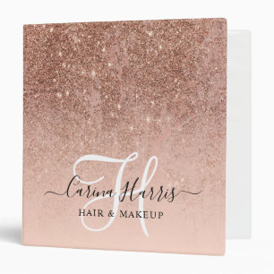 Classeur Salon de Monogramme rose Gold