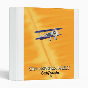 Classeur San Andreas faute California USA Travel poster.