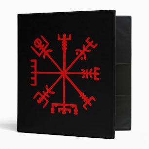 Classeur Sang Rouge Vegvísir (Viking Compass)