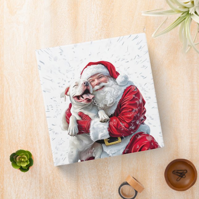 Classeur Santa Claus et Pitbull Chien Chien Chien Chien (In Situ)